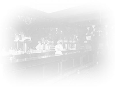 Old photo of the bar at Hotel Julien Dubuque