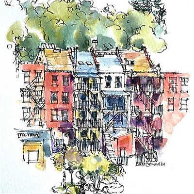 Capturing Galena in Pen and Ink and Watercolor!