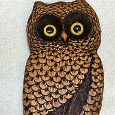 8" Hanging Owl Beginning Wood Burning