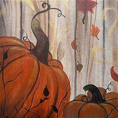 Pumpkin Still Life Painting