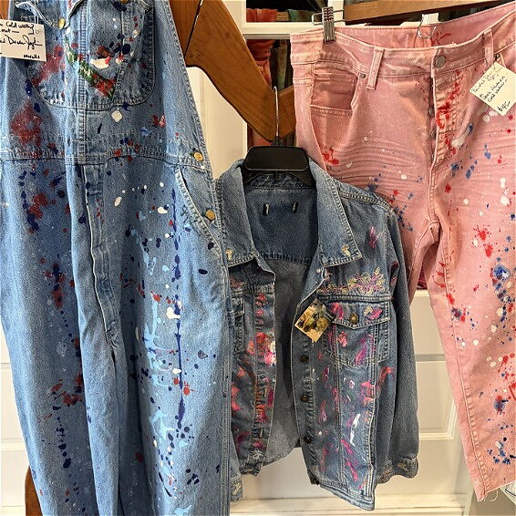 Fabric Painted Clothing by Joy Nebergall