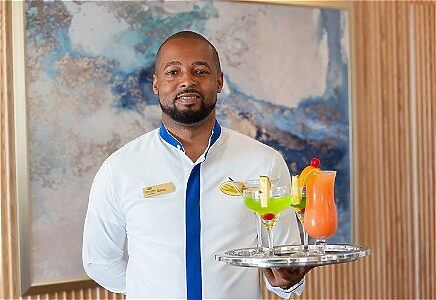 Resort Butler with welcome drinks
