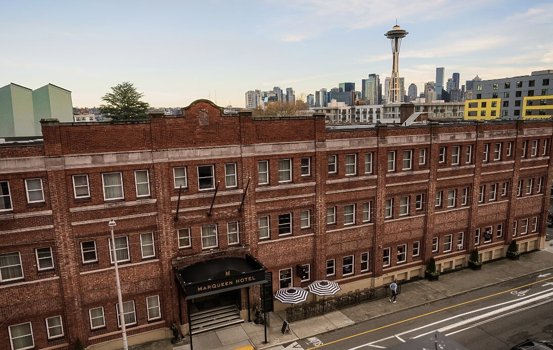 Valet parking at The MarQueen Hotel in Seattle’s Queen Anne neighborhood.
