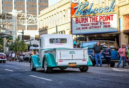 Burn the Point – Classic Car Weekend