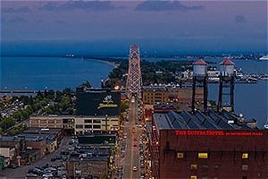 Aerial photo of Duluth