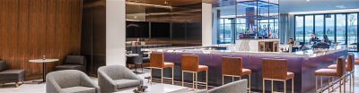 Hotel restaurant with bar