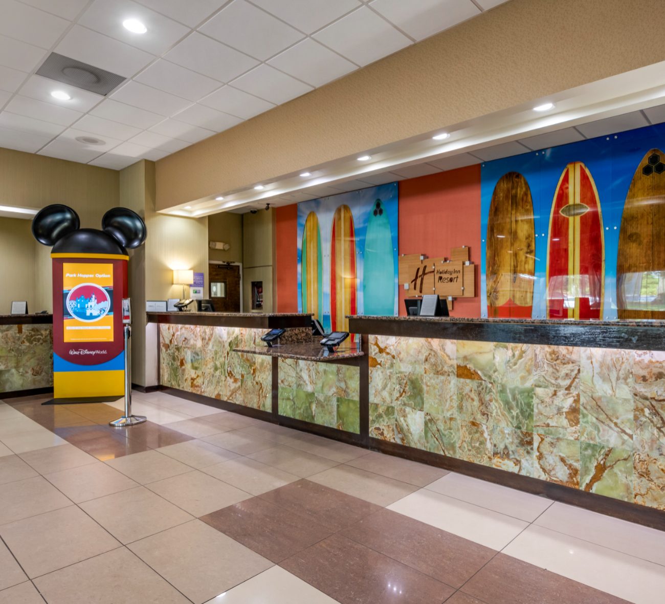 Disney World hotel lobby