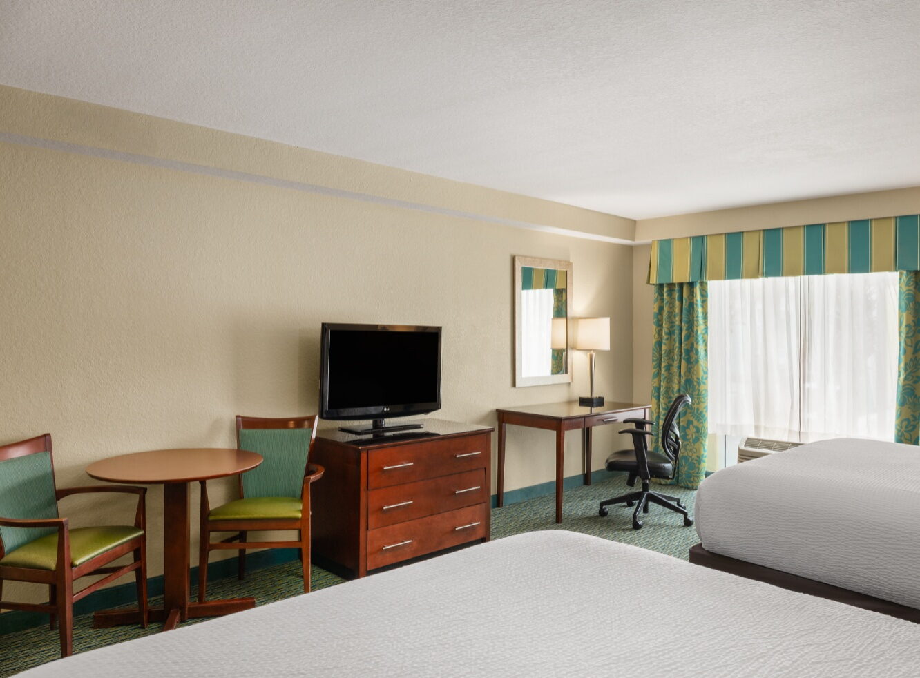 Two Queen Pool View Bedroom