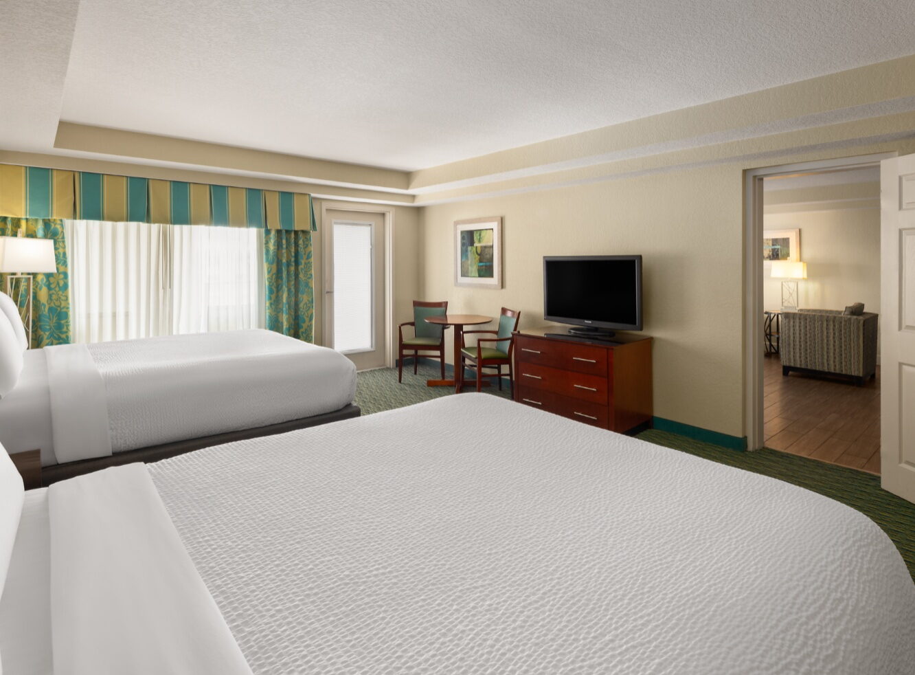 Junior Suite Two Queen Beds Balcony
