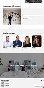 screenshot representing the Rebel Hotel Company website in narrow view