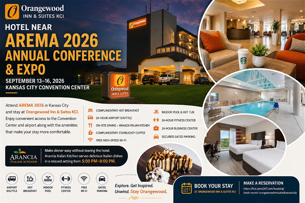 Orangewood Inn & Suites KCI near AREMA 2026 Annual Conference