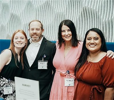 Daly Seven team members at award ceremony